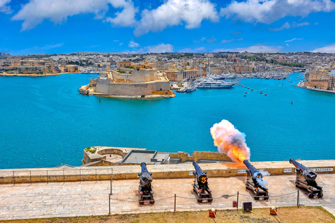 Malta: Valletta Audio Guided Walk & HO-HO Bus Tour Option Malta: Hop-On Hop-Off Bus Tour & Valletta Audio Guided Walk