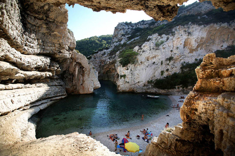 From Hvar: Blue Cave & Vis Island Small Group Boat Tour