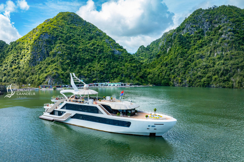 河内/卡巴兰哈湾游轮 - 皮划艇、按摩浴缸、滑水道河内/吉婆兰哈湾游船之旅：皮划艇、按摩浴缸、滑水道