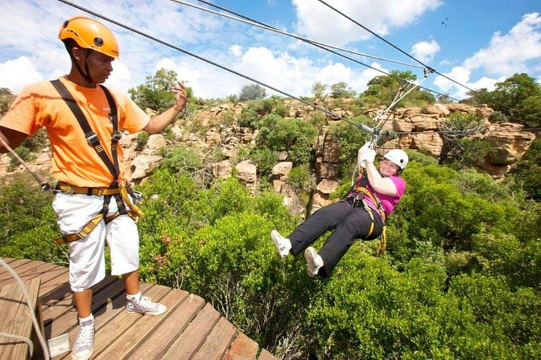 Magaliesberg: Ysterhout Gorge Zipline Crossing with Transfer