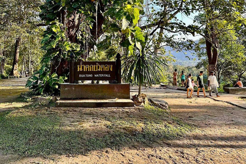 Enjoy Sticky Waterfall & Chet Si Fountain National Park Chiangmai: Sticky Waterfall & Chet Si Fountain National Park