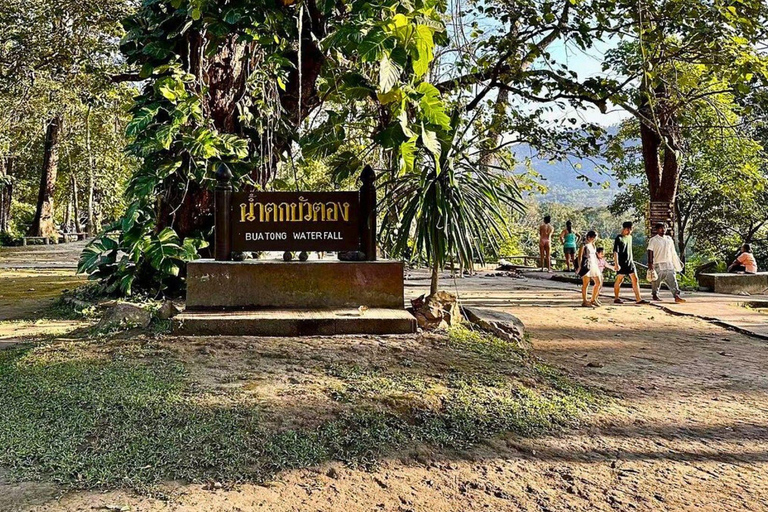 Enjoy Sticky Waterfall & Chet Si Fountain National Park Chiangmai: Sticky Waterfall & Chet Si Fountain National Park