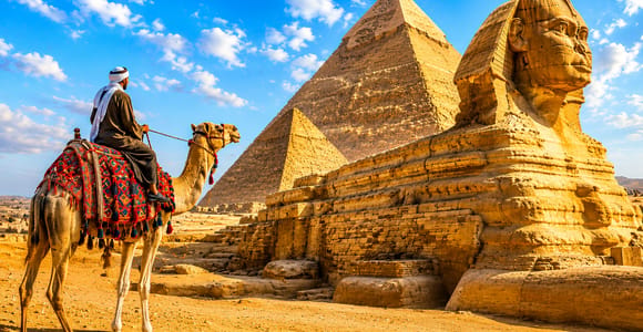 Cairo: Pyramids & Great Sphinx Private Tour with Camel Ride