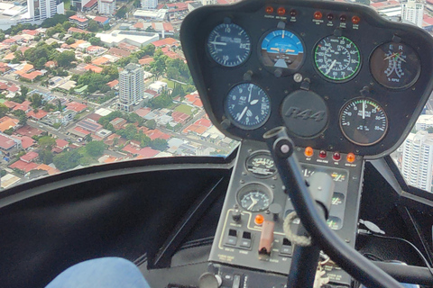 Recogida en carro lujoso, tour Helicóptero de ciudad Panamá