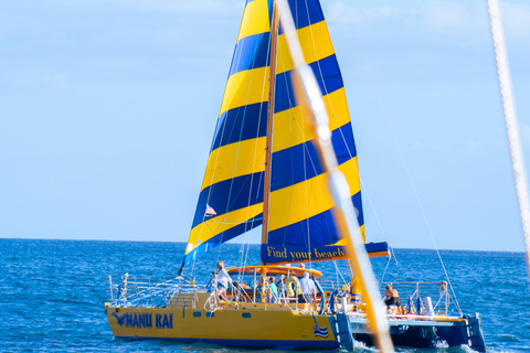 Honolulu: Catamaran Swim, Snorkel, and Sail with Drinks 2 Hour Snorkel, Swim & Sail