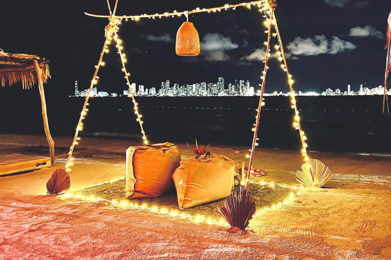 Cartagena: Private Island Romantic Dinner with Boat Transfer