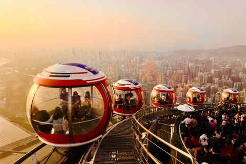 Guangzhou: Canton Tower Tickets, Bubble Tram & Sky Drop 480m Sky Drop Combo
