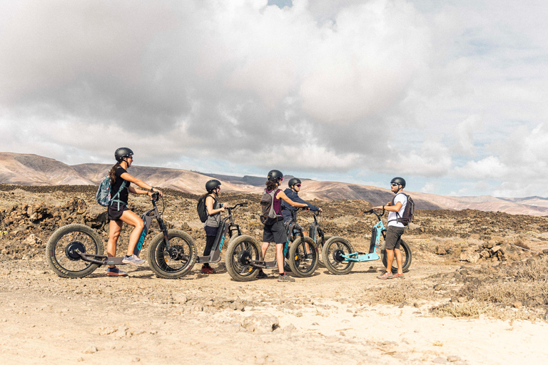 Discover Lanzarote in a different way with electric all-terrain scooters. Circuit of La Geria and the volcanoes