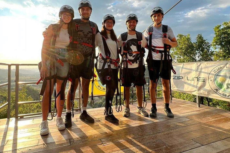 Tirana: Petrela Castle, ATV, Zipline, and Wine Tasting Tour