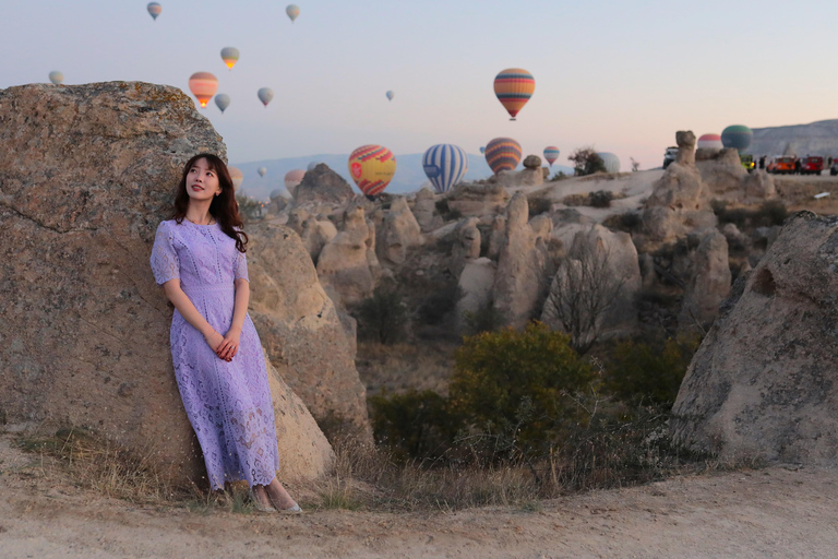 Visite de la zone photo de la Cappadoce en montgolfière