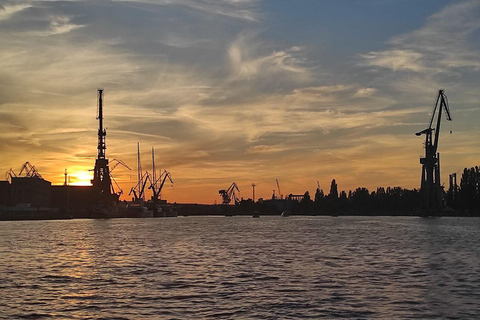 Gdańsk: Eko Rejs po Motławie o zachodzie słońca z Prosecco