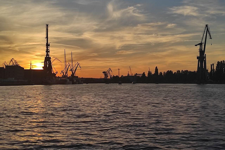 Gdańsk: Eko Rejs po Motławie o zachodzie słońca z Prosecco