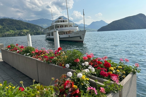 Z Lucerny: Prywatna wycieczka na górę Pilatus i nad Jezioro Czterech KantonówGóra Pilatus z rejsem po Jeziorze Czterech Kantonów z Lucerny