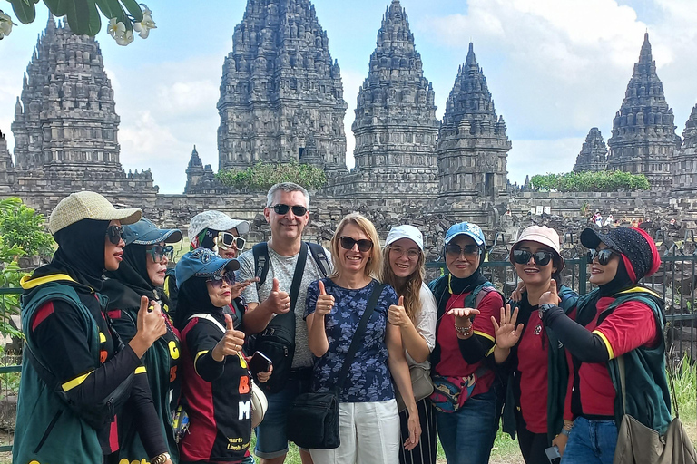 Äventyr i templet Prambanan och grottan i Pindul