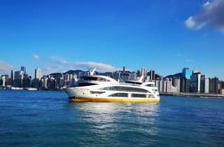 Hongkong: Victoria Harbour: Bootstour am Tag, bei Sonnenuntergang oder bei Nacht