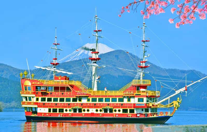 Tagestour zum Fuji und nach Hakone mit Bootsfahrt auf dem Ashi-See, KOSTENLOSE Seilbahn