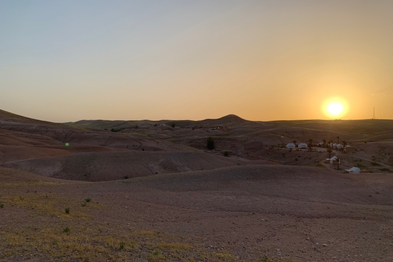Dîner dans le désert de Marrakech et coucher de soleil