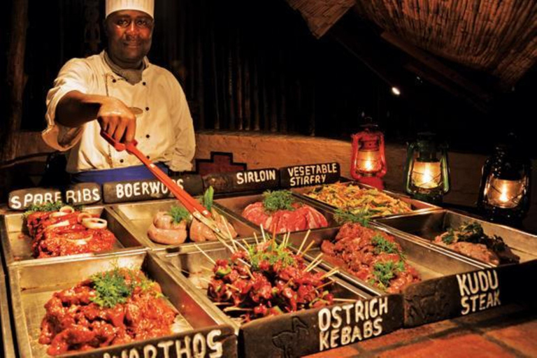 Victoria Falls: Boma Dinner & Drum Show with Transfers