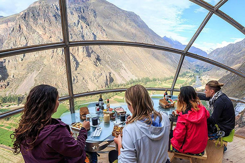 Cusco: Nacht in Skylodge + Via ferrata en zipline