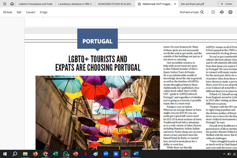 Queer Lisbon History Tour: scene/history Queer Lisbon: 1/2-day walking tour: scene/history