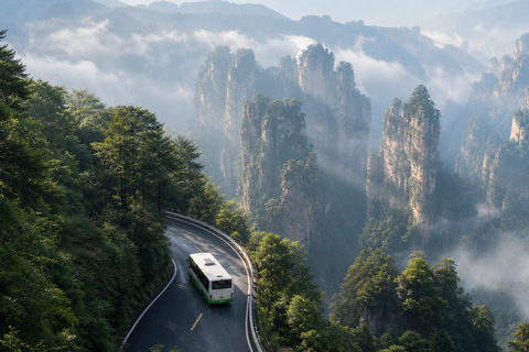 Zhangjiajie: Avatar Mountains E-Ticket & Guide Options 4-Day Park Ticket + 4 Mountain Transport Rides