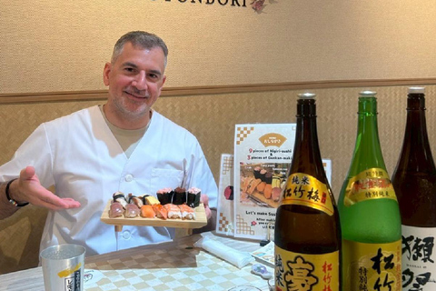Osaka: Sushi Making in Spacious Studio with Certificate 10/1～Sushi Roll Making Experience