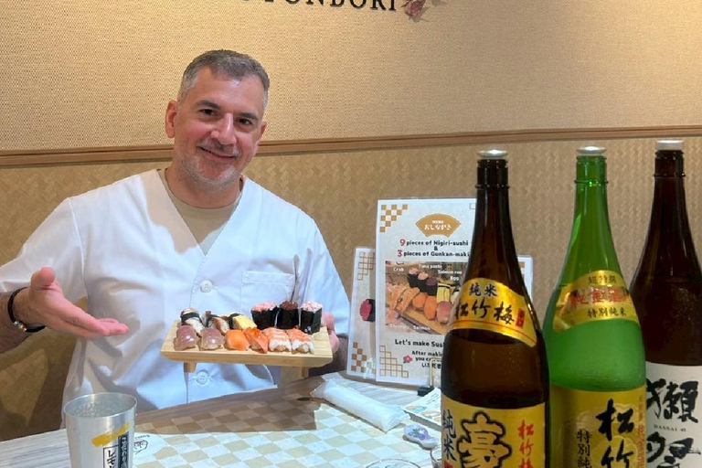 Osaka: Sushi Making in Spacious Studio with Certificate 10/1～Sushi Roll Making Experience