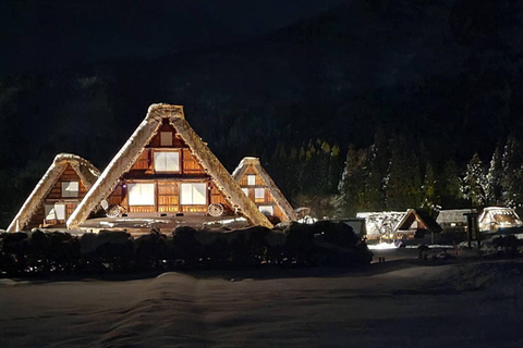 Nagoya: World Heritage Shirakawa-go Light-up Bus Tour Hida Pork Lunch (10:50AM Meet up)