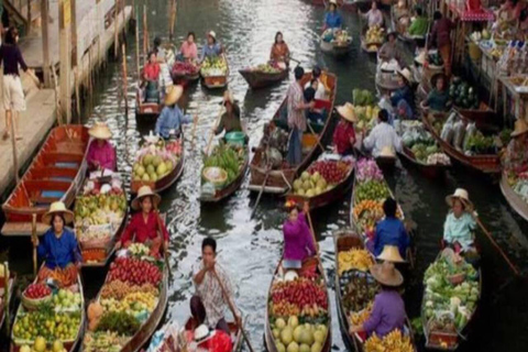 Bangkok: Railway & Floating Market Private Tour with Driver