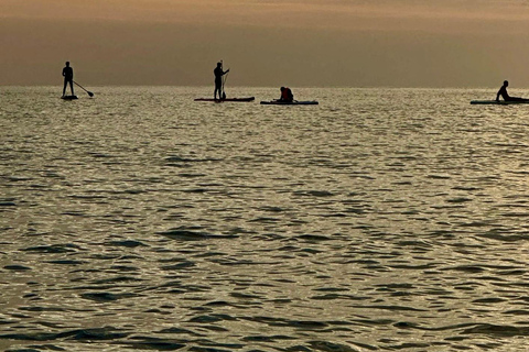 برشلونة: لوح التجديف عند شروق الشمس. تشمل: المعلم، والصور/مقاطع الفيديو، والمواد، والمعدات.