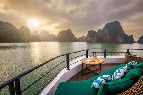 Halong Bay & Lan Ha Bay Day Tour on 5 Star Premium Cruise Pick up from Tuan Chau Harbor