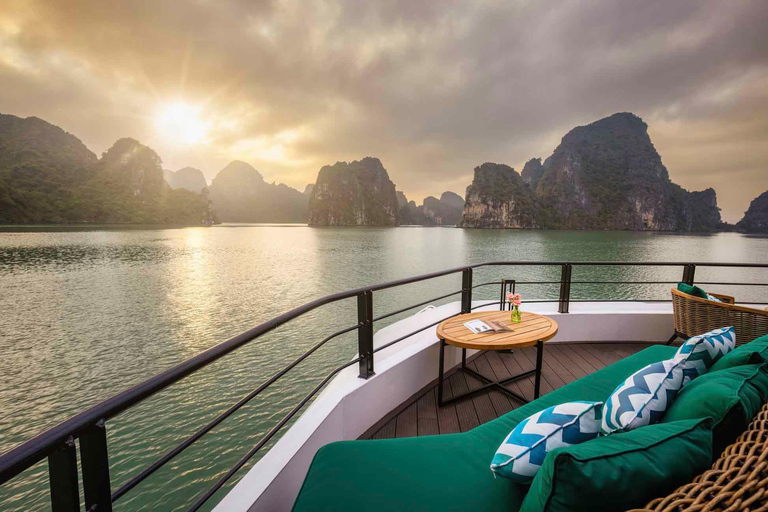 Halong Bay & Lan Ha Bay Day Tour on 5 Star Premium Cruise Pick up from Tuan Chau Harbor