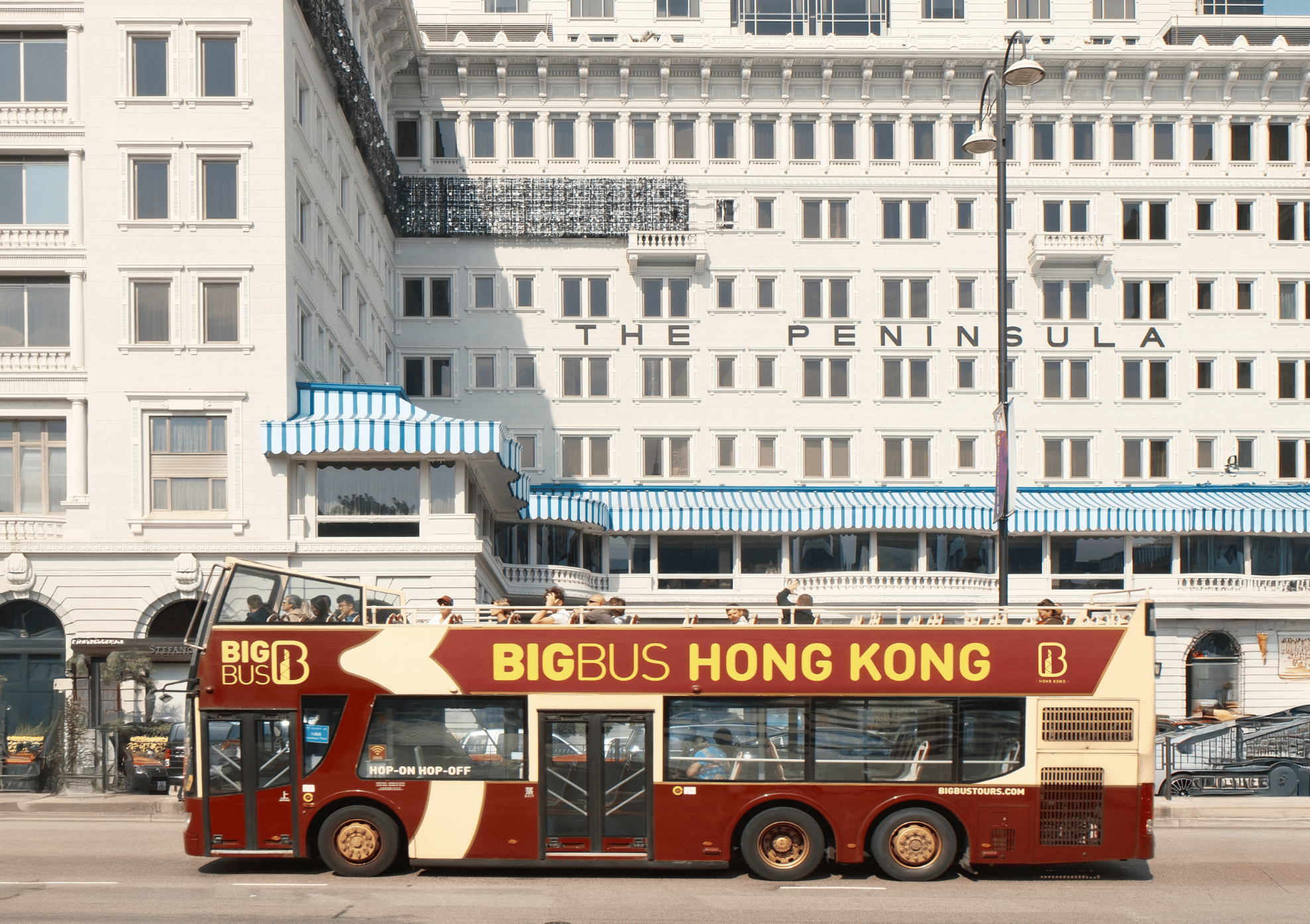 Hongkong: Big Bus Hop-On/Hop-Off-Bustour & Optional Peak Tram