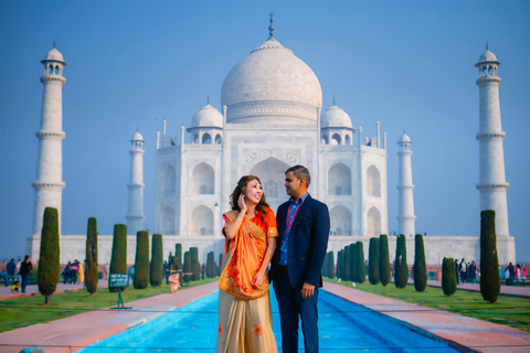 Visite du Taj Mahal et d&#039;Agra en voiture depuis DelhiExcursion avec voiture AC, chauffeur et guide