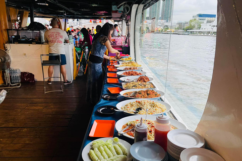 Bangkok : Croisière touristique Yodsiam : collations et bière à volonté