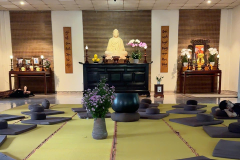 Hue: Buddhist Tour with Cooking Class and Meditation Buddhism tour in Hue with French speaking tour guide