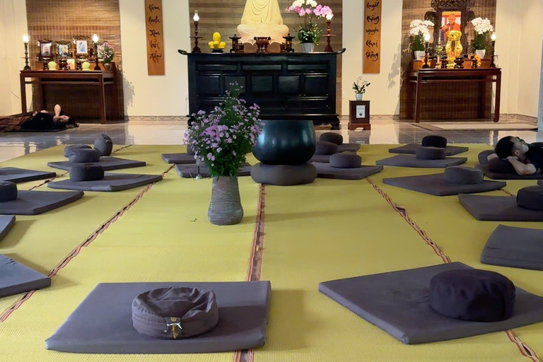 Hue: Buddhist Tour with Cooking Class and Meditation Buddhism tour in Hue with French speaking tour guide