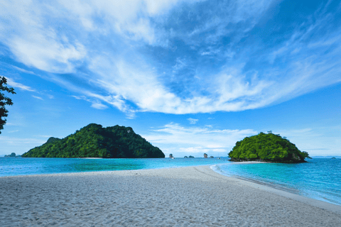 Krabi Sunrise 4 ilhas em um barco antigo de luxo (JOIN)Krabi Sunrise 4 ilhas de lancha rápida PARTICIPA