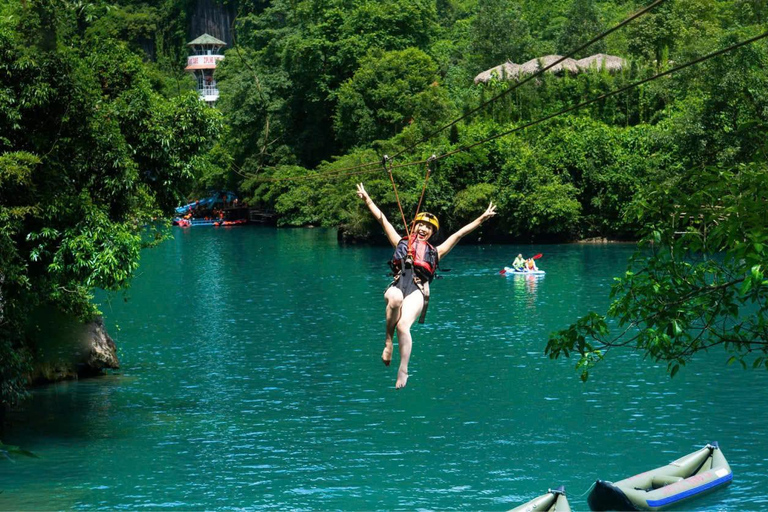 From Hue: Dark Cave Discovery Day Tour From Hue: Dark Cave Discovery Day Tour With Zipline&Mud bath