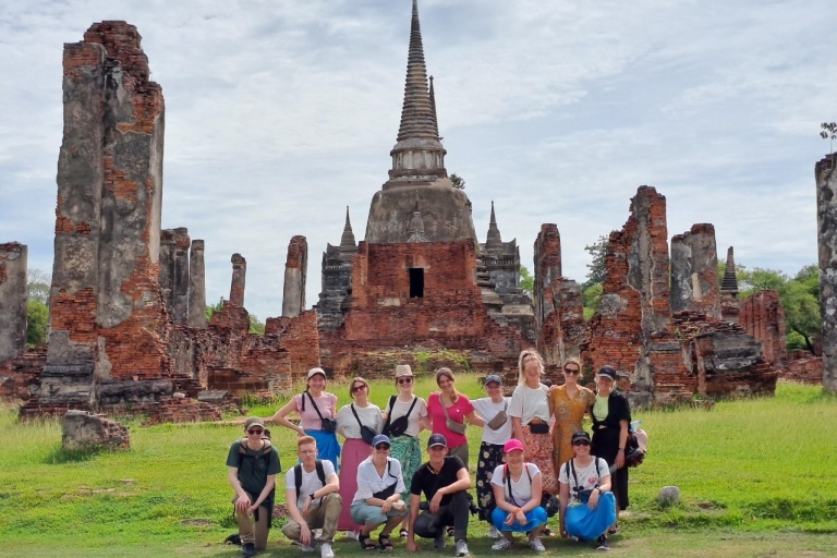 Visite à vélo de la ville et du parc historique d'Ayutthaya