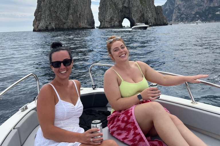 From Sorrento: Full Day Capri Private Boat Trip with Drinks