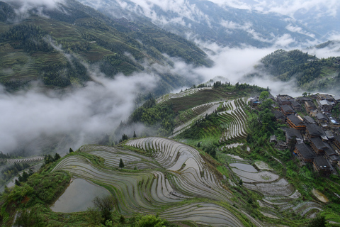 From Guilin: Longji Rice Terraces & Villages 2-Day Tour 2-Day Shared Tour, Max 16 Guests + Overnight Stay