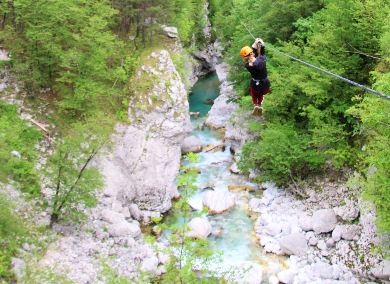 Bovec: Canyon Učja - den længste ziplinepark i Europa