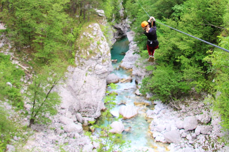 Bovec: Canyon Učja - O parque de tirolesa mais longo da Europa