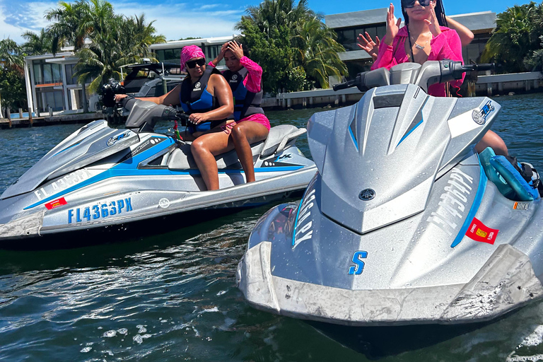 Miami: Aventura en moto acuática con paseo en barco de cortesía