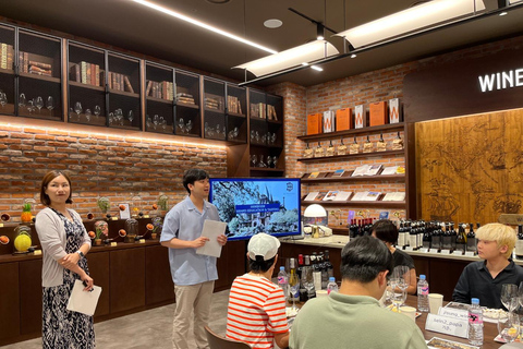 Seoul: Esperienza di abbinamento di cibo e vino coreano a Sinchon