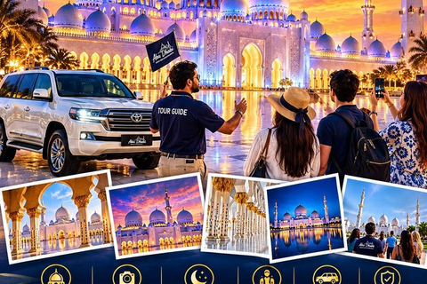 Abu Dhabi:Sheikh Zayed Grand Mosque Tour with Sunrise option Dubai:Abudhabi Grand Mosque Premium Tour With Audio Guide