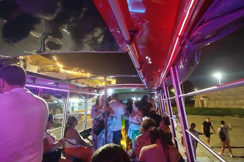 Cartagena: Party on a typical bus crossing the city