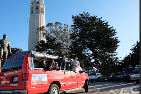 San Francisco 50 Min City Tour Open Air Vehicle Lombard St Lombard Leap and Alcatraz