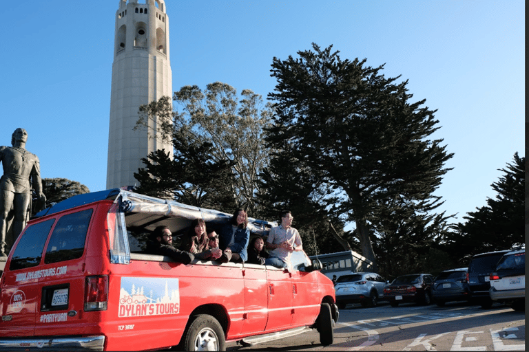 San Francisco 50 Min City Tour Open Air Vehicle Lombard St Lombard Leap and Alcatraz